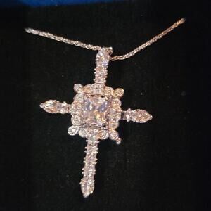 Victoria wieck sterling silver cross necklace